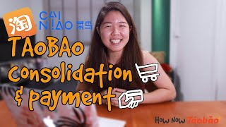 TAOBAO  CAINIAO consolidation amp payment Stepbystep guide in English [upl. by Jonis]