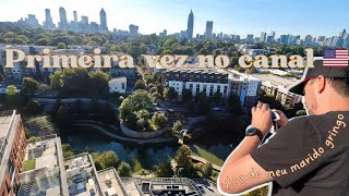 VLOG DO MARIDO GRINGO EM ATLANTA  Passeio no Piedmont Park evento em Marietta Barzinho e Rooftop [upl. by Auhs750]