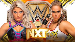 Alexa Bliss vs Ronda Rousey Womens Championship Full Match WWE NXT Highlights Today [upl. by Amrita]