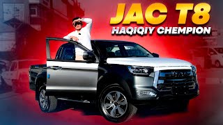 JAC T8 PICKUP OZBEKISTONDA BIRINCHILARDAN  CHINA MOTORS [upl. by Hanahs]