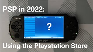 PSP in 2022 How to use the Playstation Store [upl. by Boothe]