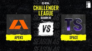 Apeks vs Space  Map 2 Anubis  ESL Challenger League Season 46 EU [upl. by Nortyad342]