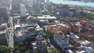 Arriba Paraguay Centro de Asunción Downtown 9 — Dron  Drone [upl. by Nona717]