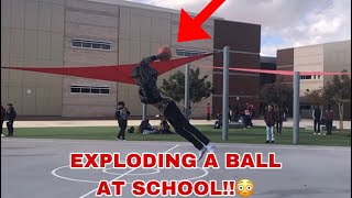 Exploding Basketball Prank at School Got Suspended 🤦🏾‍♂️ [upl. by Shanleigh]