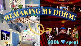 Remaking my dorm 600k diamonds spent💎 [upl. by Dodi]