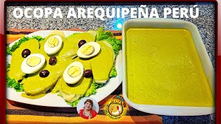 Como hacer Ocopa Arequipeña Receta Delicias Cusqueñas Perú Cocina Peruana [upl. by Dnesnwot]