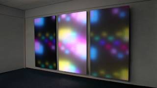 Philips Luminous Textile Panels  HD Disco Demo From PressKit [upl. by Nnylrebma]