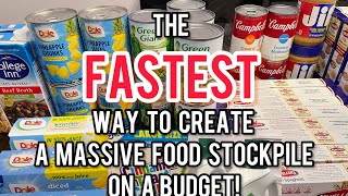 Massive Food Stockpile prepper pantry built on a budget Shop sales to build a pantry [upl. by Eniamraj]