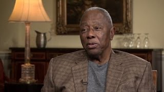 Hank Aaron on breaking barriers at bat [upl. by Schug342]