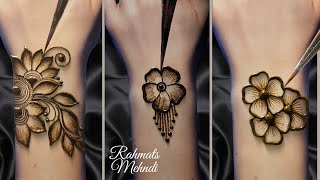 Top 3 stylish back hand mehndi design  easy amp simple mehndi design  mehandi design  mehndi [upl. by Sammy46]