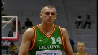 EuroBasket 1997 GreeceLithuania [upl. by Lyrehs784]