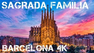 Sagrada Familia inside 2022  Video 4k [upl. by Coopersmith919]