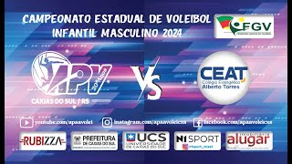 CAMPEONATO ESTADUAL DE VOLEIBOL INFANTIL MASCULINO 2024  APVUCS x CEAT [upl. by Santiago541]