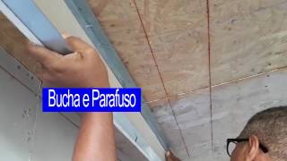 Como Fazer um Cortineiro de Gesso Drywall Passo a Passo [upl. by Mariand]