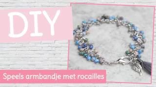 DIY sieraden maken  Speels armbandje met rocailles [upl. by Nathalia]