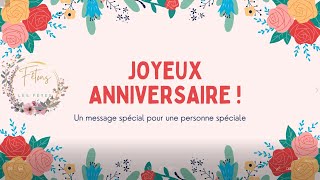 Carte De Voeux Merveilleux Anniversaire [upl. by Marthena]