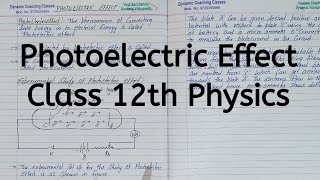 Photoelectric Effect Chapter 11 Dual Nature of Radiation and Matter Class 12 Physics [upl. by Yedrahs]