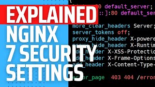 Explained 7 Settings to Secure Nginx Web Server  Securing Nginx [upl. by Leler118]