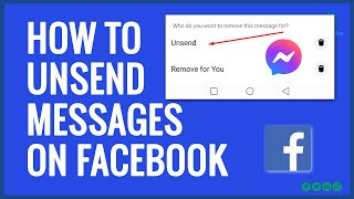 Unsend a massage in Facebook messenger 2024 New Method [upl. by Henrietta]