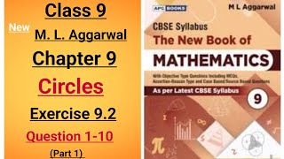 New ml aggarwal class 9th maths chapter 9 Circles exercise 92 question 110 part 1 [upl. by Mozza]