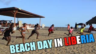 Beach Day in Liberia🇱🇷 Monrovia West Africa Liberia Hardingworld [upl. by Tserof]