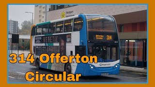 Full route 314 Offerton circular Stagecoach Manchester [upl. by Klinger239]