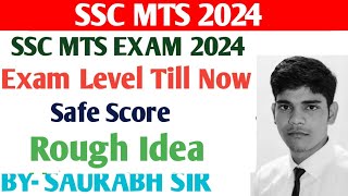 SSC MTS EXAM 2024  SAFE SCORE  ROUGH IDEA sscmts2024 [upl. by Newlin]