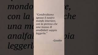 Goethe 📖 goethe poesia poesie poeta frasi frasimotivazionali citazioni cultura libri [upl. by Gintz692]