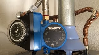 Watts Hot Water Recirculating Pump Installation and Results with Gas Water Heater [upl. by Poler]