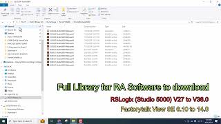 Full Library for Rockwell Automation Software to download RSLogix Studio 5000 FTView old to lastest [upl. by Durnan986]