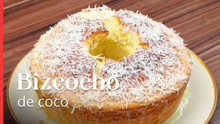 La mejor receta de bizcocho de coco que he hecho ¡es súper esponjoso y rico [upl. by Josey]