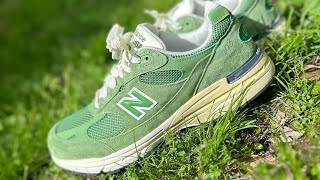 New Balance 993 Chive ReviewOnfoot [upl. by Brower387]