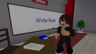 Student reminds teacher of Winter Break Homework Roblox Brookhaven [upl. by Cence]