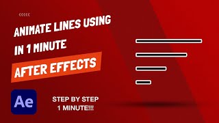 After Effects Basics  How To Animate Lines [upl. by Franzoni]