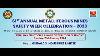 61st Annual Metalliferous Mines Safety Week Celebration 2023 Chaibassa Region [upl. by Airreis]