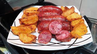 LINGUIÇA COM BATATAS NA AIRFRYER [upl. by Piefer292]