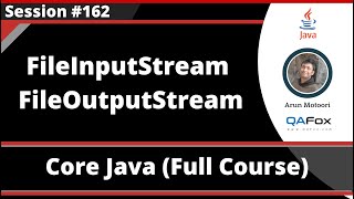 Java  Part 262  FileInputStream and FileOutputStream [upl. by Gilmer476]