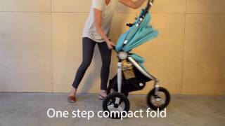 2016  2017 Bumbleride Indie All Terrain Stroller  Fold Video [upl. by Tomasina]