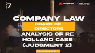 COMPANY LAW ANALYSIS OF HOLLAND V COMMISSIONER FOR HER MAJESTY amp CUSTOMS RE HOLLAND  JUDGEMENT 2 [upl. by Shatzer]