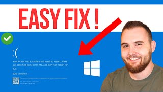 How To Fix CrowdStrike Blue Screen Death csafentsys Blue Screen Error EASY FIX [upl. by Slrahc]