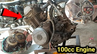 Bajaj Platina 100cc full engine Fitting  100cc Engine Restore [upl. by Terag]