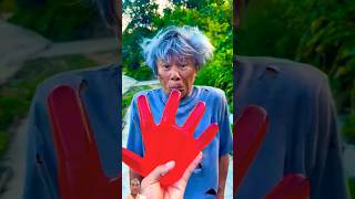 Kind grandpa eats watermelon hand 🍉 watermelon ice cream 🍓 beautiful partshorts​ [upl. by Haidedej]