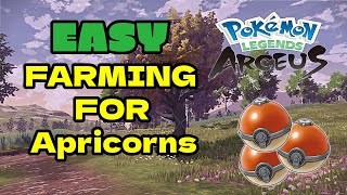 BEST PLACE to FARM APRICORNS in POKEMON LEGENDS ARCEUS SUPER EASY Early Game and MidLate Game [upl. by Afirahs]