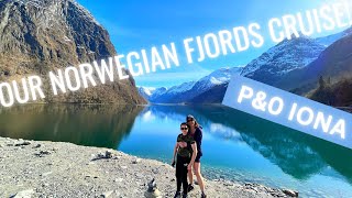 STUNNING Norwegian Fjords CRUISE PampO IONA thestanleys2674 [upl. by Odlabso]