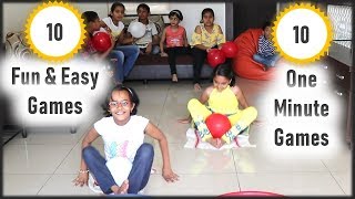 10 Indoor Activities for kids  Fun Indoor games  games for kids  Minute to Win It Games for kids [upl. by Helban]