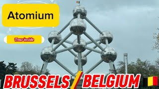 The Atomium of Brussels inside Belgium Travel Vlog [upl. by Anuala]