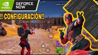 Fortnite Configuración GeForceNow 120 fps [upl. by Rennob611]