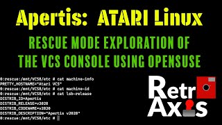 Inside the Atari VCS filesystem  exploring PC Mode using Linux rescue [upl. by Riebling907]