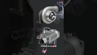 Turbocharger and Supercharger Working shorts science facts [upl. by Vivia]