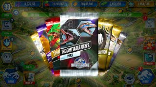 GORGOSAURUS PACK AND OPEN 46 GOOD PACK WITH DEFEAT 3 OPPONENT  JURASSIC WORLD THE GAME [upl. by Gerry899]